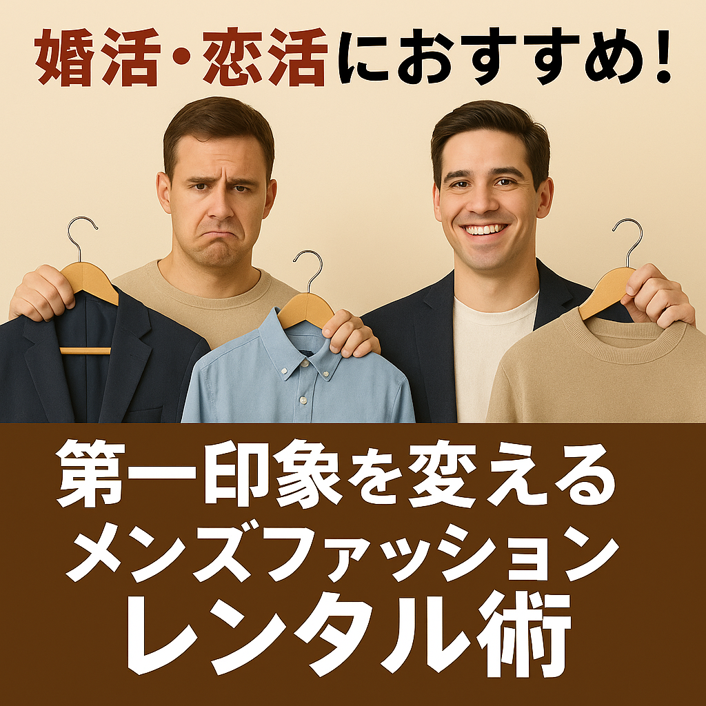 婚活・恋活におすすめ!第一印象を変えるメンズファッションレンタル活用術