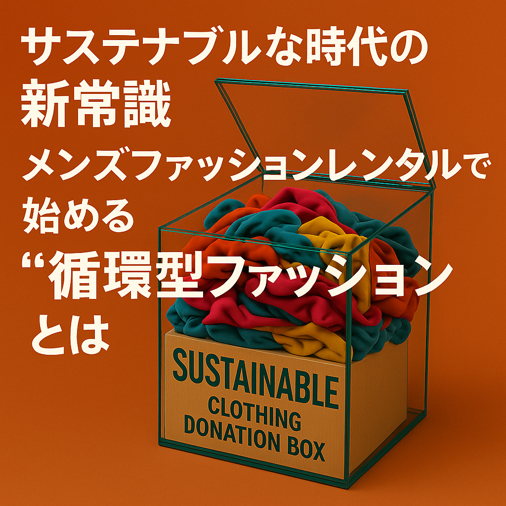 サステナブルな時代の新常識｜メンズファッションレンタルで始める“循環型ファッション”とは