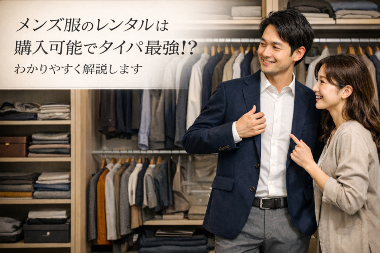 メンズの洋服レンタルは購入可能で意外とタイパ最強｜気に入った服が買える“最強の試着サービス”という新常識